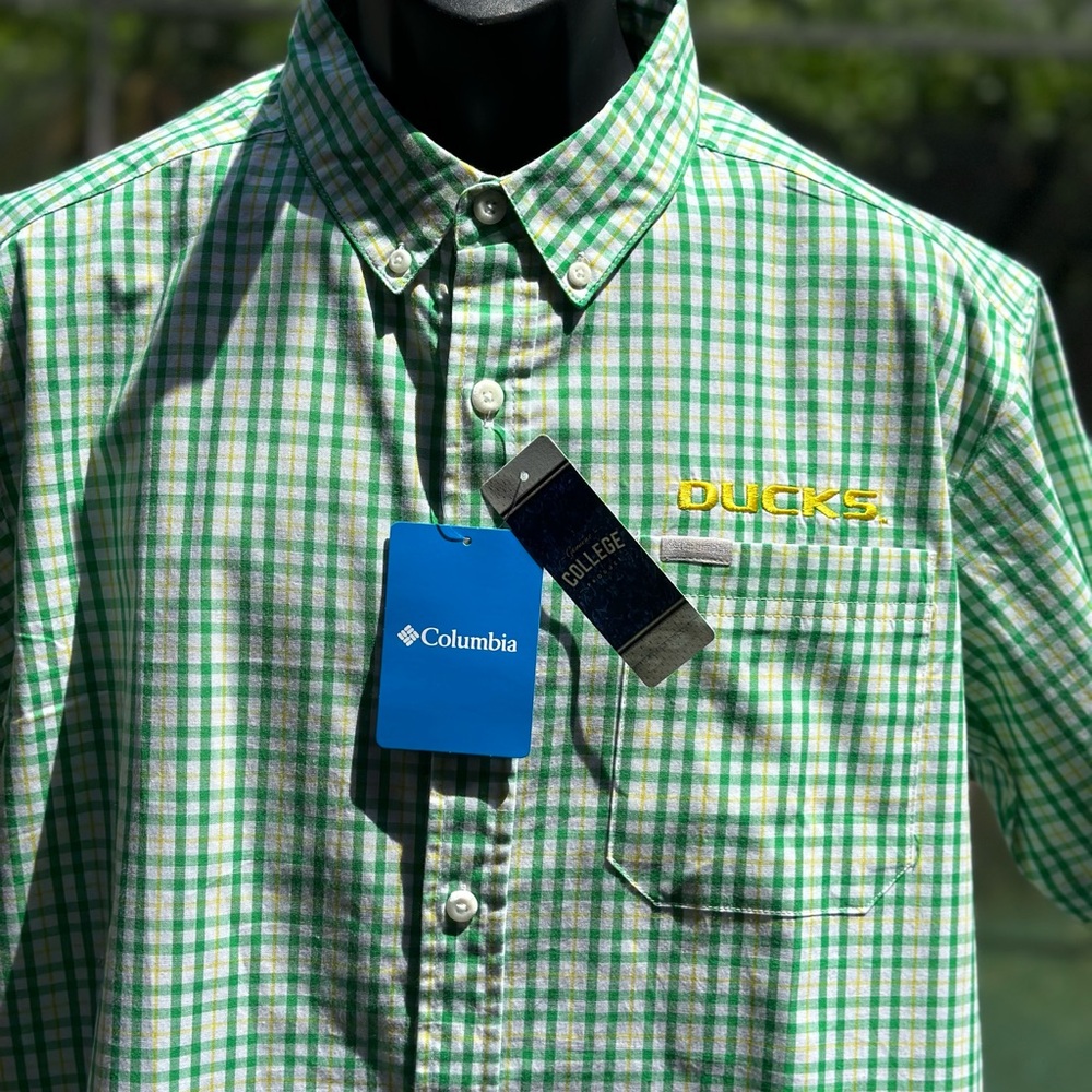 COLUMBIA OREGON DUCKS BUTTON DOWN SHIRT - Picture 3 of 5